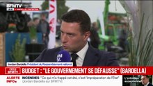 Budget: "Le gouvernement est toujours en train d'expliquer que ce n'est pas de sa faute", dénonce Jordan Bardella, président du RN