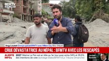 "Je n'arrive plus à manger ni à dormir": les équipes de BFMTV ont pu échanger avec un rescapé après la crue dévastatrice au Népal