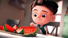 Animated Short Film  Watermelon   👨‍👨‍👧‍👧🎬✨❤️⏰