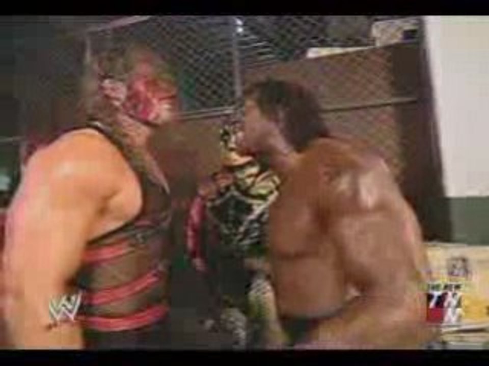 Kane Masked Booker T and Golduste Backstage funny