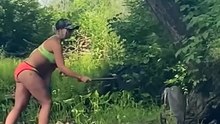 Heron Caught on Hook Gets a Second Chance 🥺❤️#shorts#viral#trending