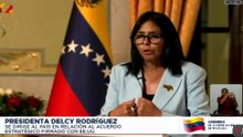 Delcy agradece el "compromiso" de Donald Trump