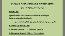 Learn about direct and indirect speech in your native language
