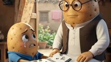 ​When Tiny Humans Ruined the Potato Kid's Notebook! 🥔😂