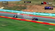 Milli motosikletçi Toprak Razgatlıoğlu, MotoGP'nin İspanya'da kaza yaparak yarış dışı kaldı