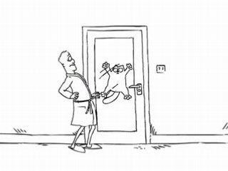 quand le chat veut rentrer