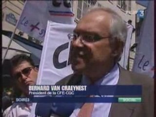 35 h : les cadres ont manifesté devant le Sénat