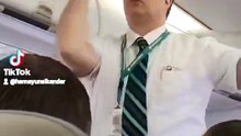Funny flight attendant