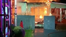 Grande incêndio destrói residência no bairro Santo Onofre