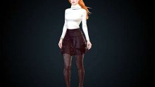 3D character 01 previews of my meshy 6 models