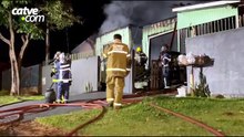 Imagens mostram cenário de destruição dentro de casa atingida por incêndio em Cascavel