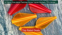 6/12pcs One-piece Fletches Arrow Vanes Archery TPU Arrow Feather ID... -- Top Rated 2026 | Buy Now!