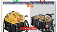NEWBOLER Iron Large Capacity Bike Basket Rear Rack E-Bike Cargo Ra... -- Best Deal 2026 | Shop Now!