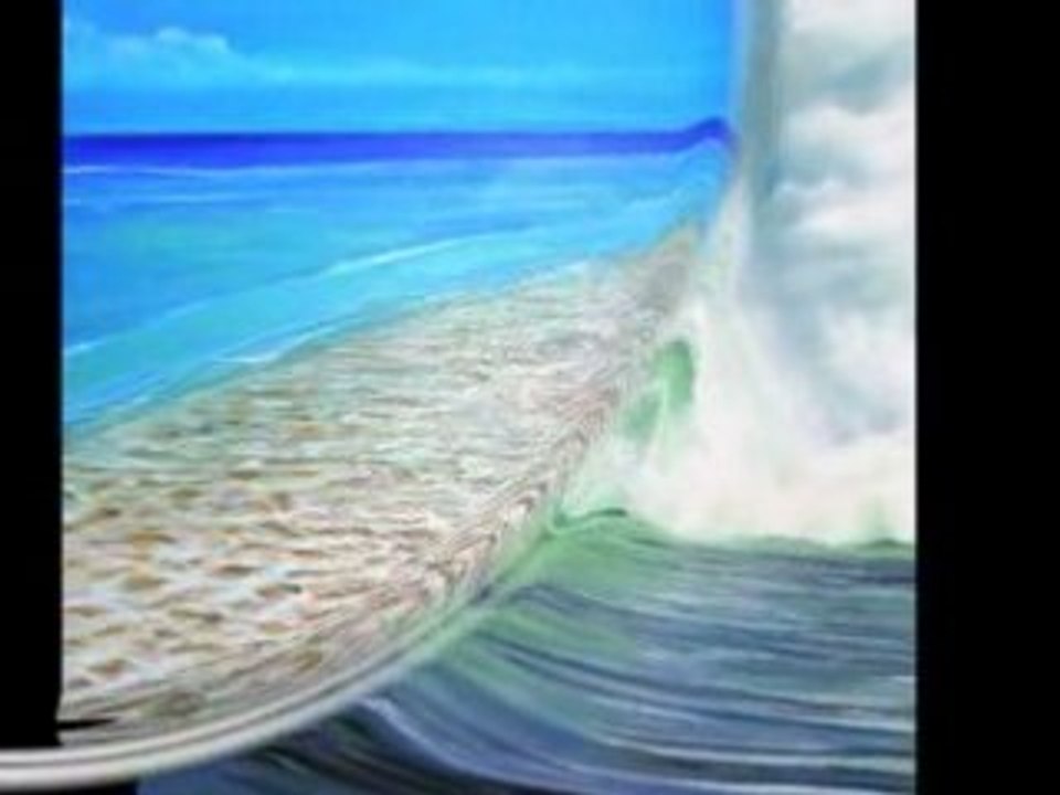 Marilyn Monroe-portrait painted with time lapse video