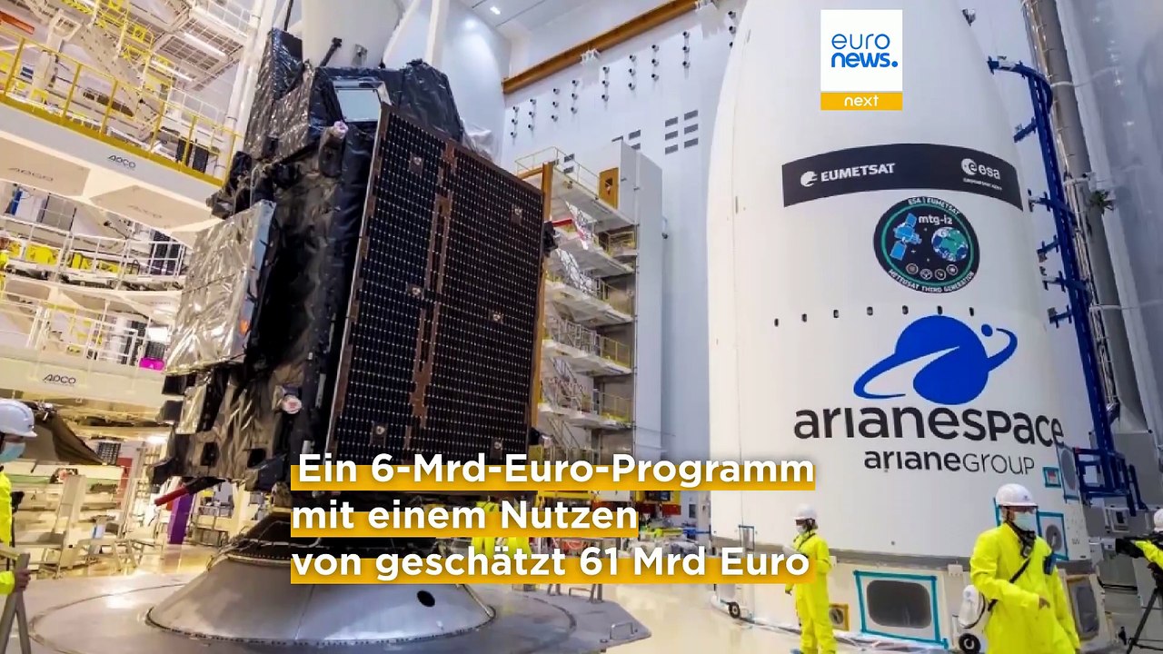 In kourou: mtg-i2, der satellit, der europas himmel vor naturkatastrophen schützen soll