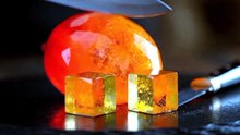 A Crystal Mango Glowing Orange & Red 🥭💎✨