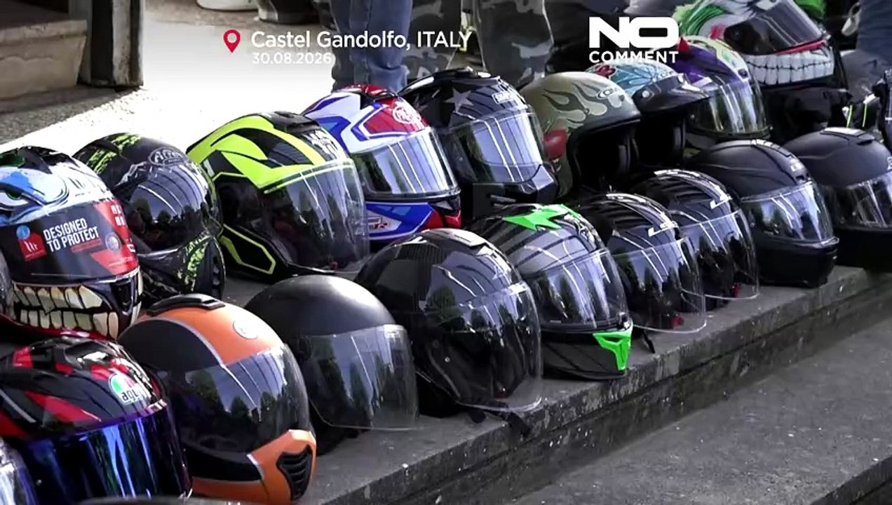 200 Biker kommen nach Castel Gandolfo zur Motorradsegnung