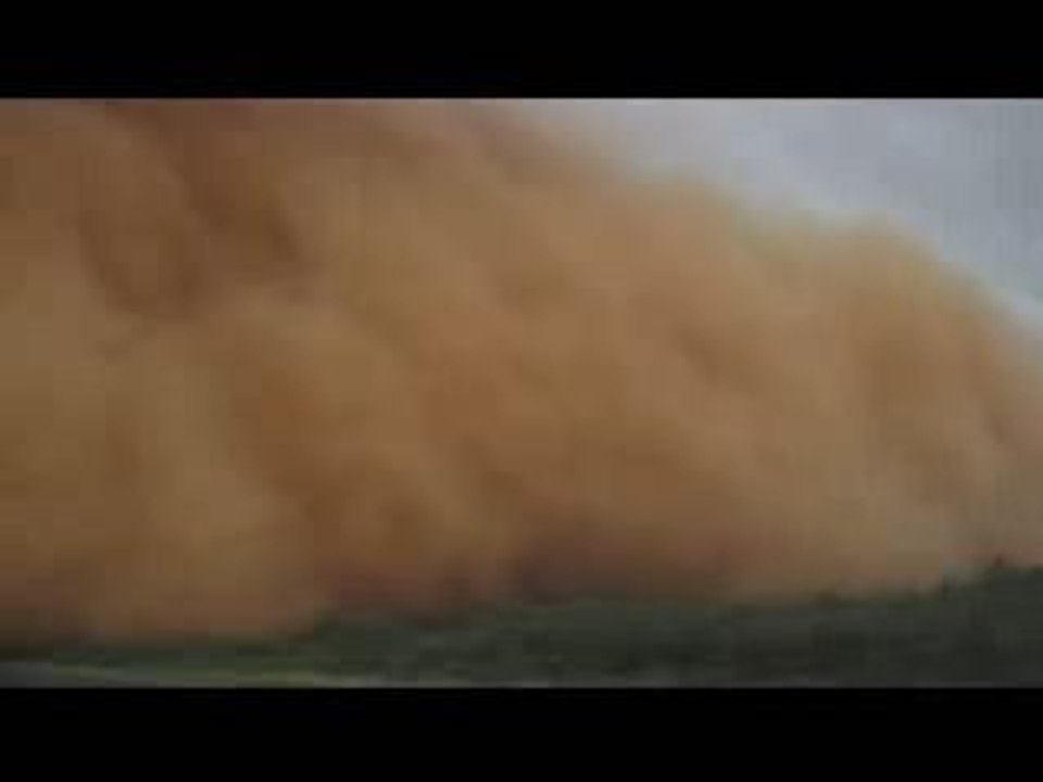Tempête de poussière en australie