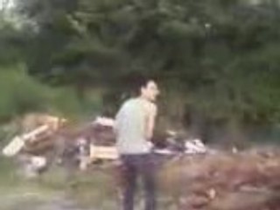 fabien fai du baseball avk une poil