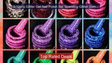 8/12pcs Glitter Gel Nail Polish Set Sparkling Glitter Semi Per... -- Best Buy 2026 | Great Quality!