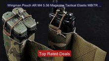 Wingman Pouch AR M4 5.56 Magazine Tactical Elastic MBITR Radi... -- Amazing Value 2026 | Must Have!