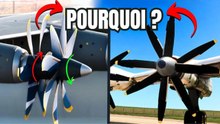 Pourquoi certains avions ont-ils des hélices contrarotatives ?