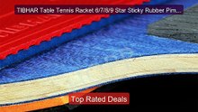 TIBHAR Table Tennis Racket 6/7/8/9 Star Sticky Rubber Pimples-... -- Best Buy 2026 | Great Quality!