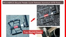 ROCKBROS Bicycle Pedals Quick Release Aluminium MTB Road Cycli... -- Hot Deal 2026 | Limited Offer!