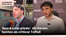 'É patético', diz Renan Santos após Toffoli adiar análise de candidatura