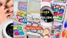 Why Everyone Is Buying Top 5 Patting Gel Polish For Gradient Nails - UR SUGAR 4 in 1 16 Colors Pat Painting Gel For Grad...