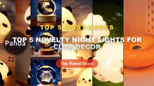 Best Top 5 Novelty Night Lights For Cute Decor on AliExpress | Review - Donut Shape LED Table Lamp, Dimmable Warm Ambien...