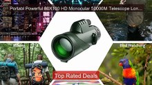 Portabl Powerful 80X100 HD Monocular 50000M Telescope Long Ra... -- Amazing Value 2026 | Must Have!