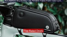 ROCKBROS Bicycle Bag 1.3L Portable Frame Front Tube Cycling... -- Top Pick 2026 | Unbeatable Price!