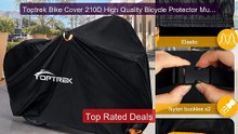 Toptrek Bike Cover 210D High Quality Bicycle Protector Multipu... -- Best Buy 2026 | Great Quality!