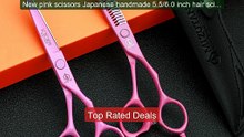 New pink scissors Japanese handmade 5.5/6.0 inch hair scissors... -- Best Buy 2026 | Great Quality!