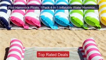 Pool Hammock Floats, 1Pack 4-in-1 Inflatable Water Hammocks Fl... -- Best Buy 2026 | Great Quality!