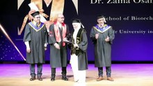 بعد إحالة الواقعة للتحقيق، فيديو يوضح احتفال طالبة جامعة بدر بحفل التخرج