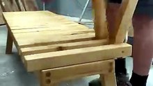 niesamowita rozkładana drewniana ławka #diy #viral #stolarstwo #woodworking