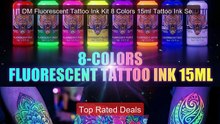 DM Fluorescent Tattoo Ink Kit 8 Colors 15ml Tattoo Ink Set Professi... -- Top Rated 2026 | Buy Now!