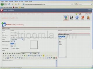 Joomla Dersler Bölüm Oluşturma