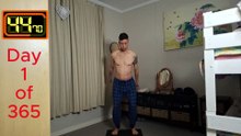 Day 1 of 365 of my fitness journey to mobility and spine health