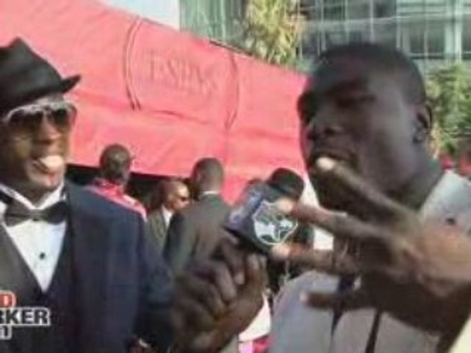 At the ESPYS with Bernard Berrian and Ovie Mughelli