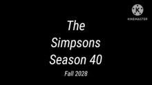 The Fall 2028 Simpsons