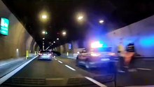Statale 36, incidente all'alba in galleria:: due feritii
