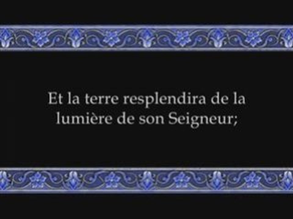 Sourate 39: Az Zumar (Les Groupes) versets  53 - fin