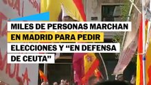 Miles de personas marchan en Madrid contra Sánchez