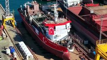 Türkiye'nin ilk yerli ve milli tarama gemisi suya indi