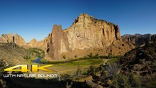 Smith Rock State Park, Oregon 4K Nature Sounds Walk | Virtual Hike Through Crooked River Canyons