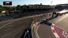 Choque de Colapinto en el GP de Azerbaiyán