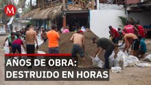 Huracán 'Polo' arrasó con defensas costeras construidas durante años en Michoacán